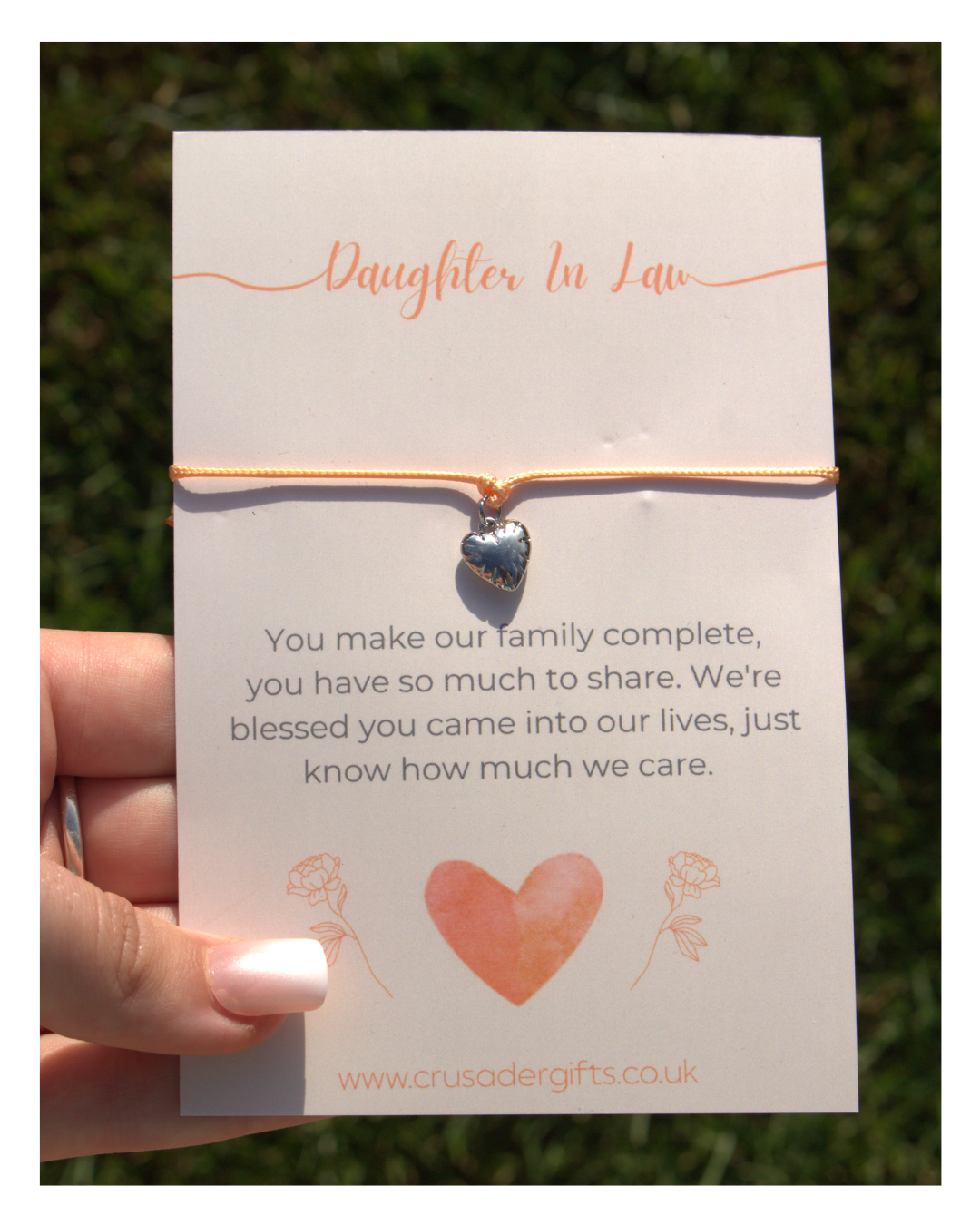 Woodside Home Living - Daughter In Law Keepsake Letterbox Bracelet