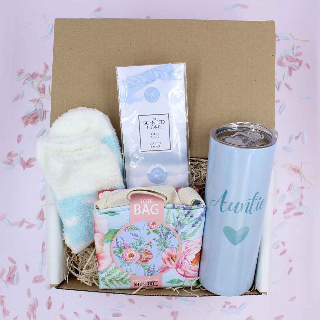 Auntie Heart Water Bottle & Bag Treat Box