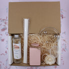 Pink Pastel Reed Diffuser Gift Set With Reeds & Plate - Pink Grapefruit & Lily Fragrance