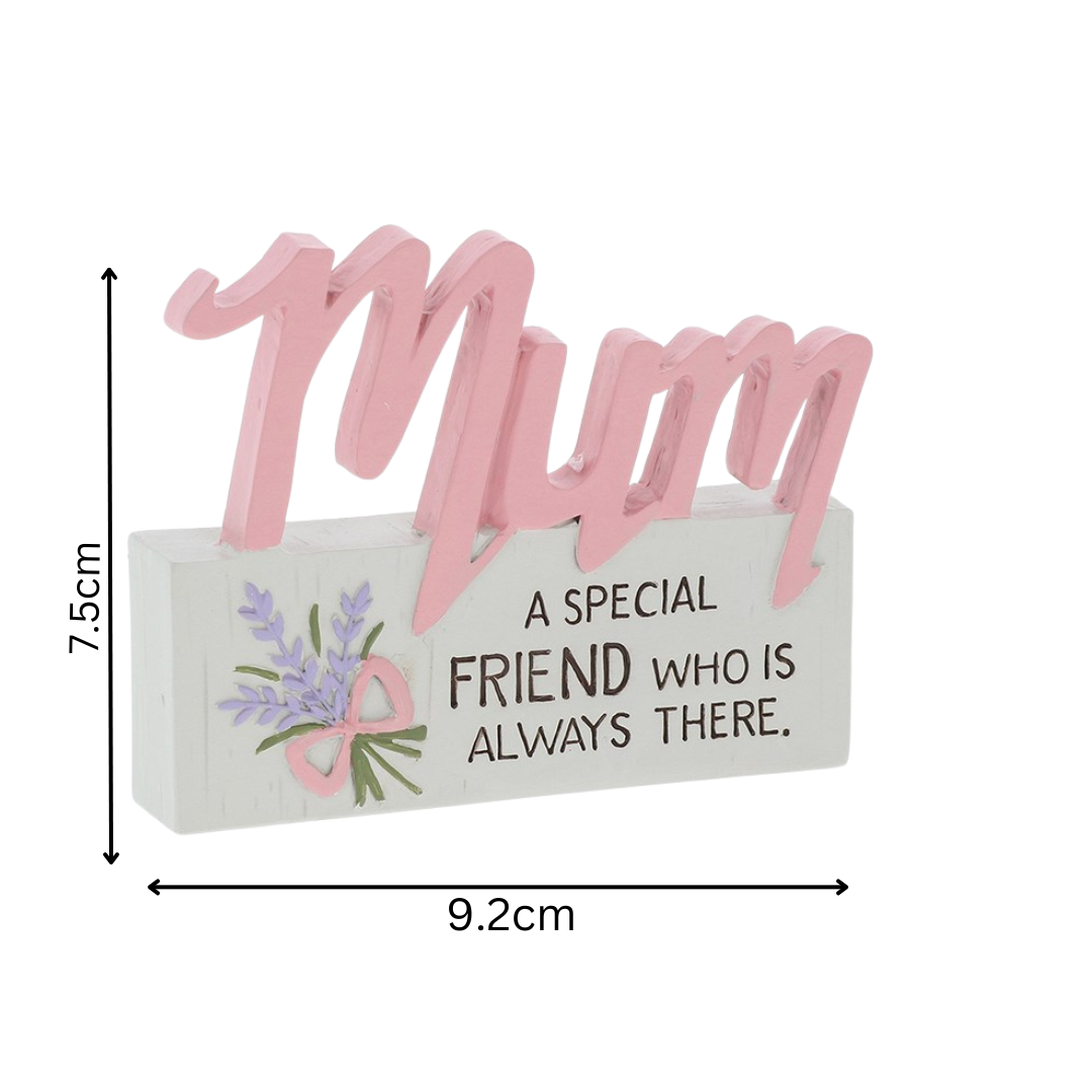 Mum - Lavender Home Fragrance Candle Treat Box Hamper - Plaque