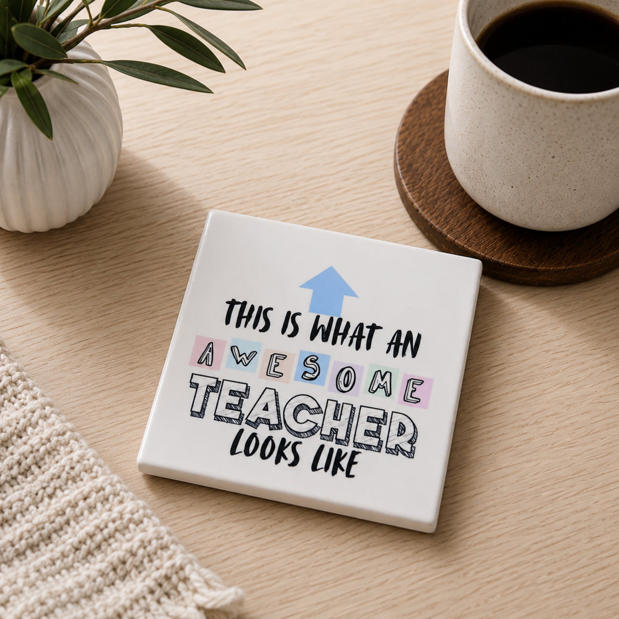 Awesome Teacher Coaster