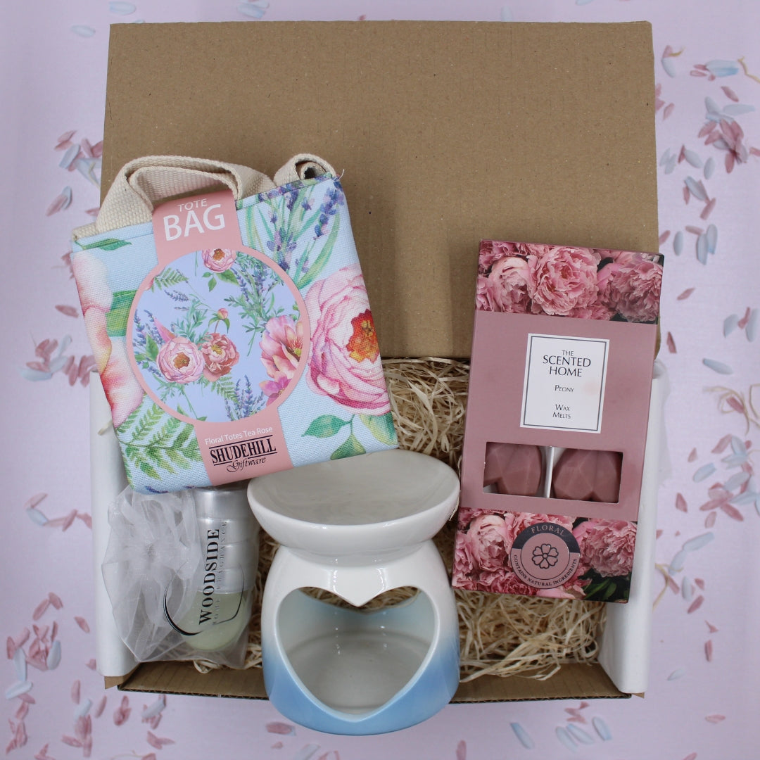 Peony Home Fragrance & Tote Bag Gift Set Box