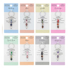 Crystal Healing Keyring - Various Sentiments