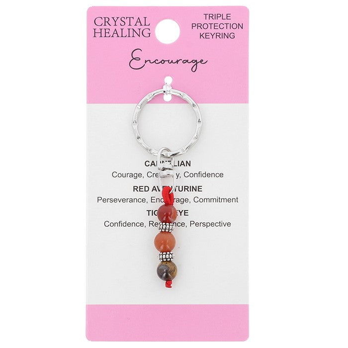Crystal Healing Keyring - Encourage