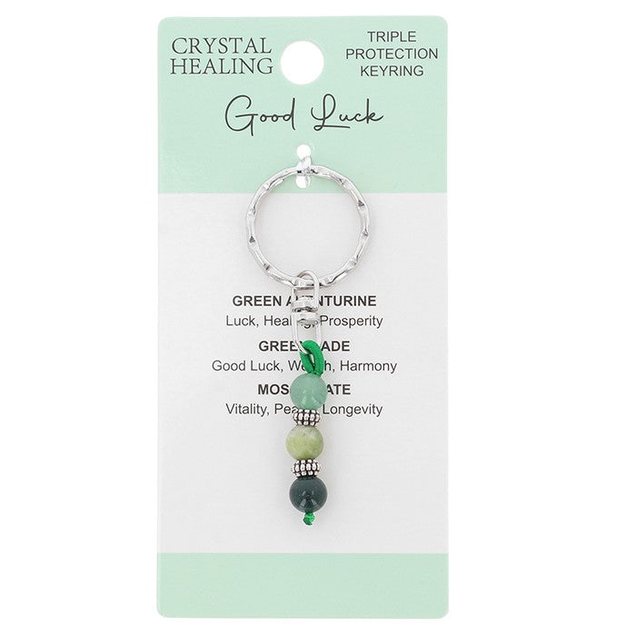 Crystal Healing Keyring - Good Luck