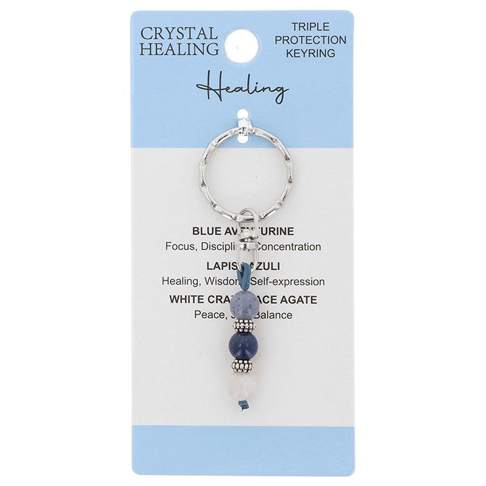 Crystal Healing Keyring - Healing