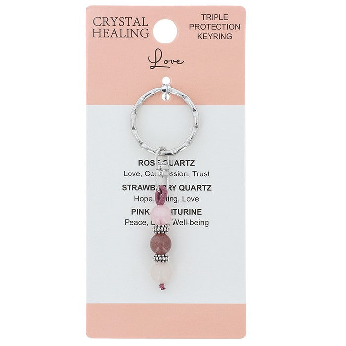 Crystal Healing Keyring - Love