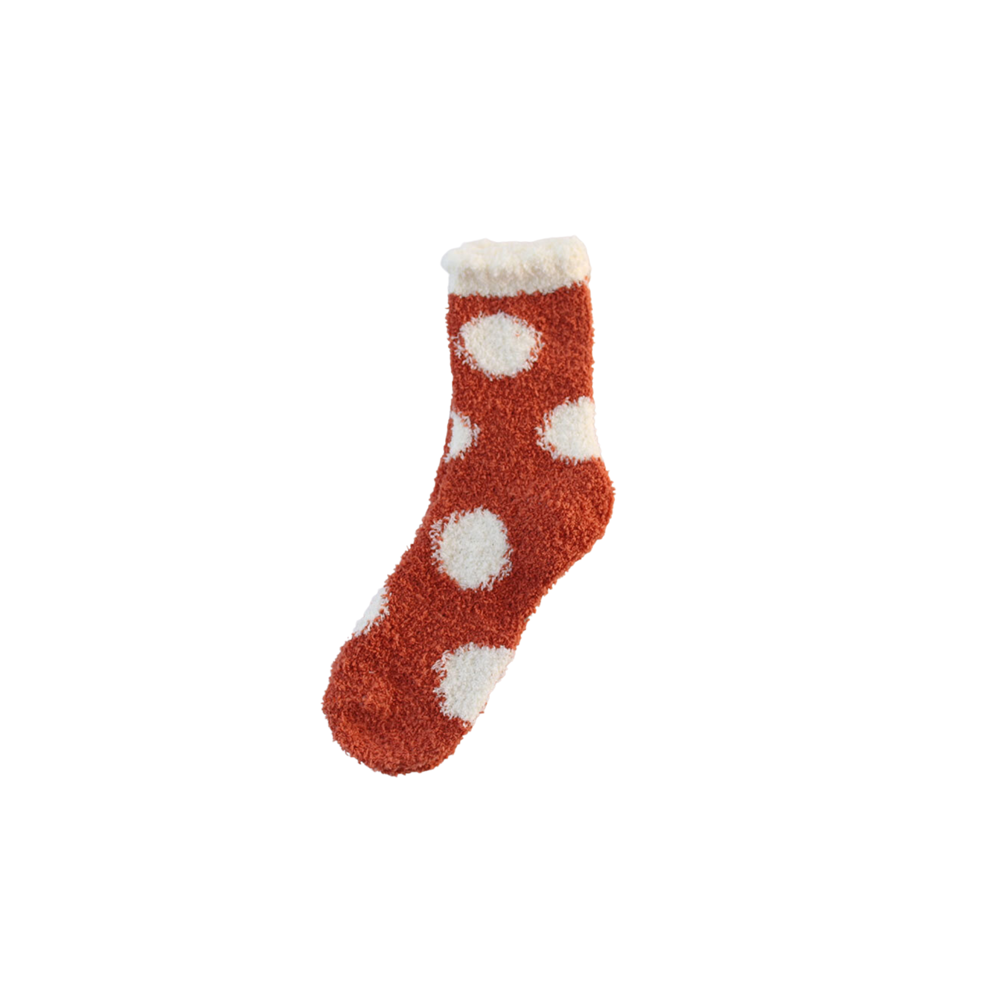 Fluffy Cosy Socks Spots Design One Size - Various Colours