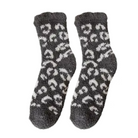 Fluffy Cosy Socks Animal Print Design One Size - Various Colours