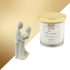 White & Gold Wedding Anniversary Gift Box Treat Box	