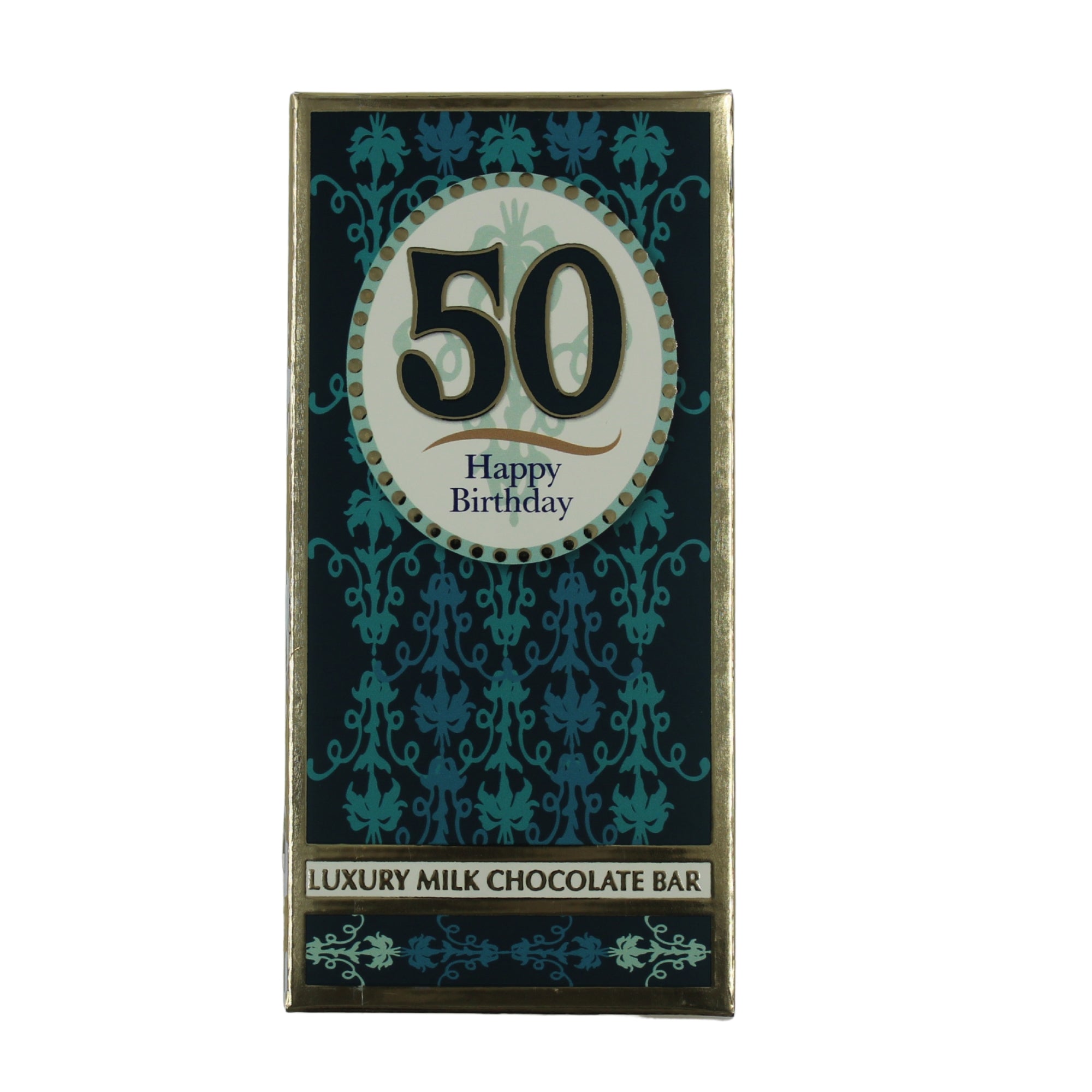 Luxury Milk Chocolate Greetings Bar - 50th Birthday