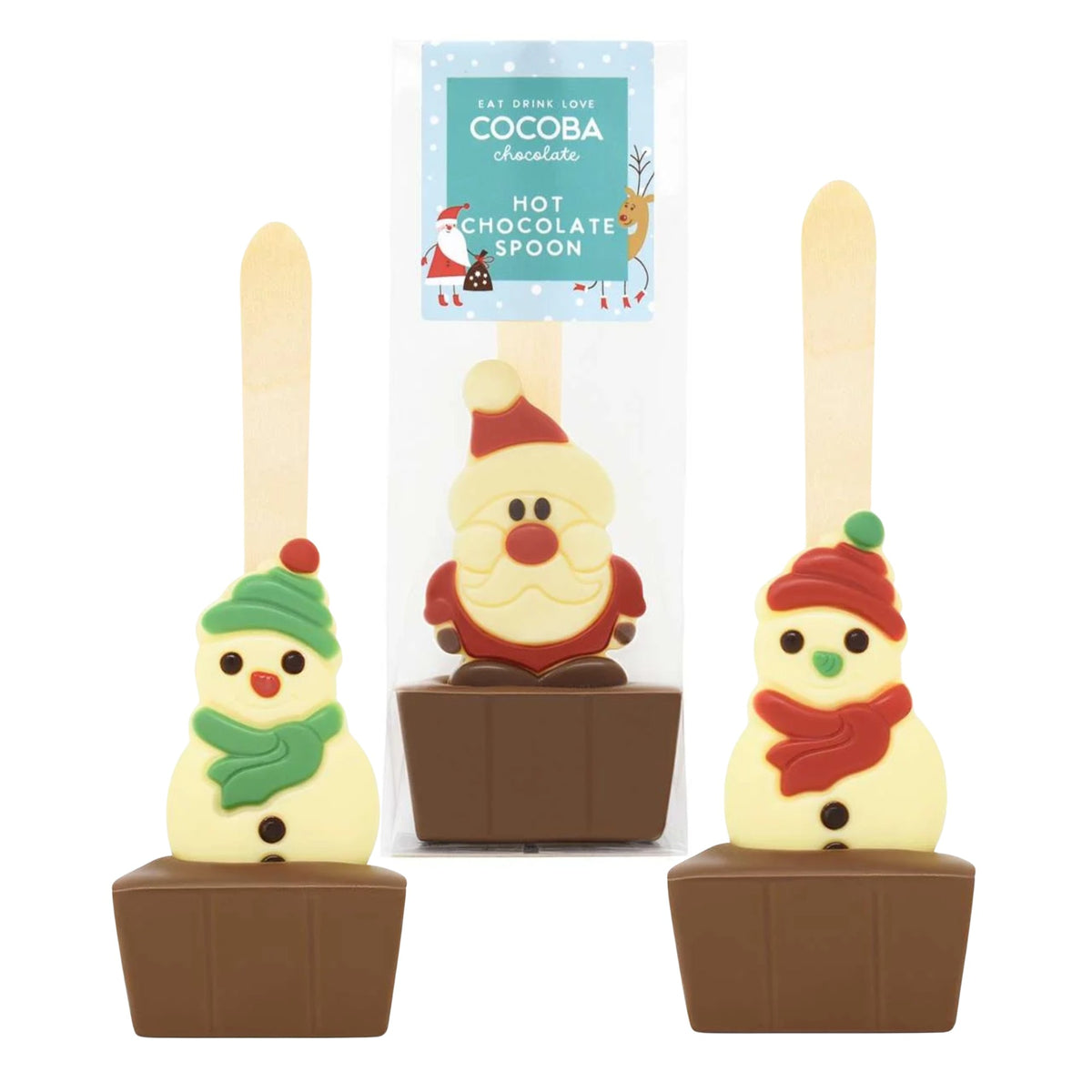 Cocoba Christmas Hot Chocolate Spoon - Various Designs