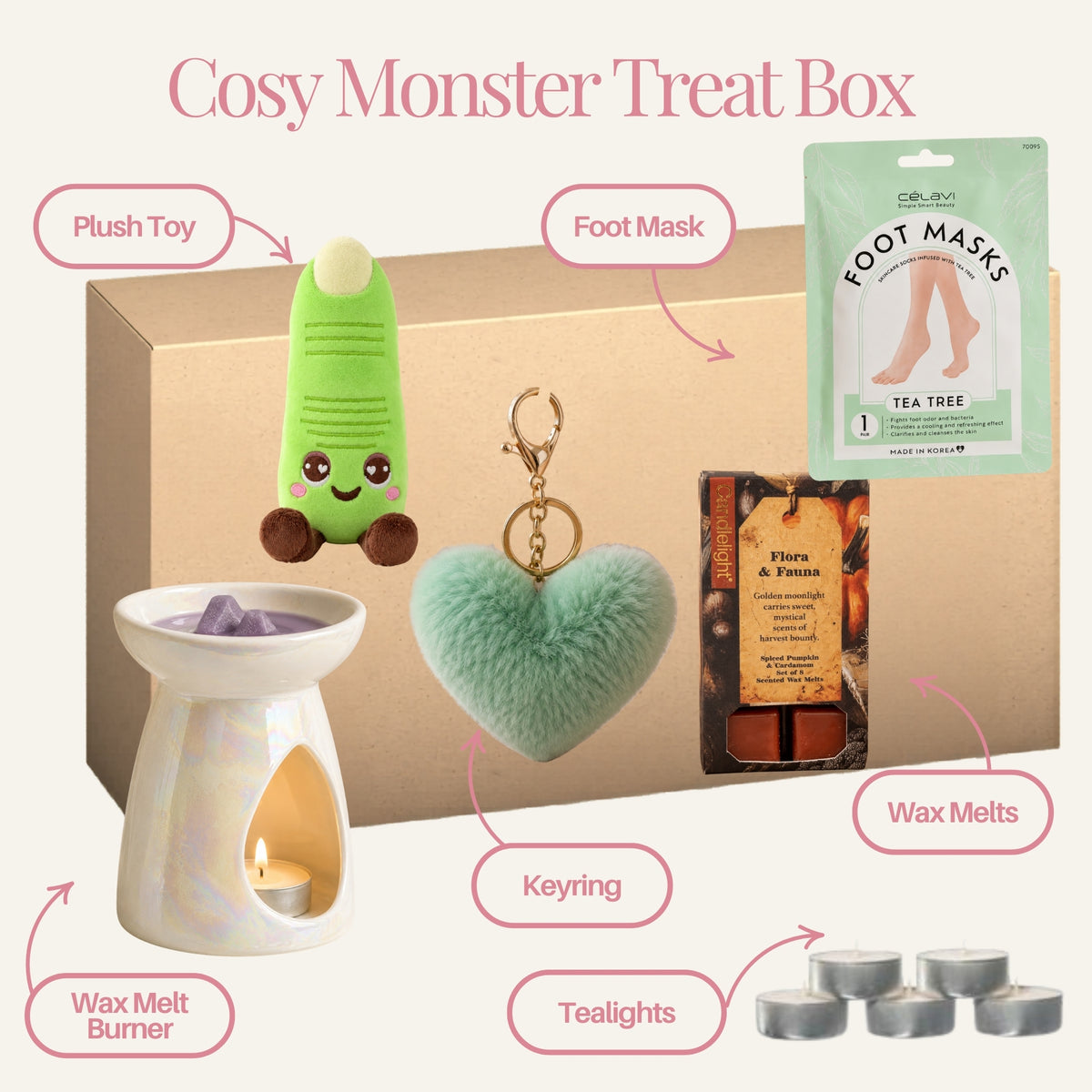 Cosy Monster Treat Box - Labelled
