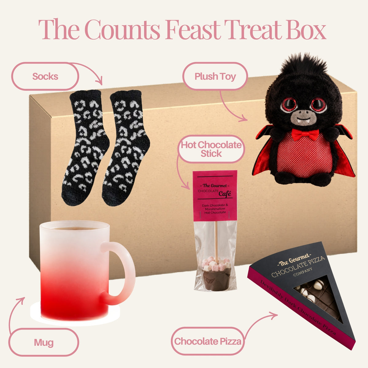 The Counts Feast Treat Box - Labelled