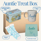 Auntie Butterfly Mug & Coaster Blue Treat Box - Labelled