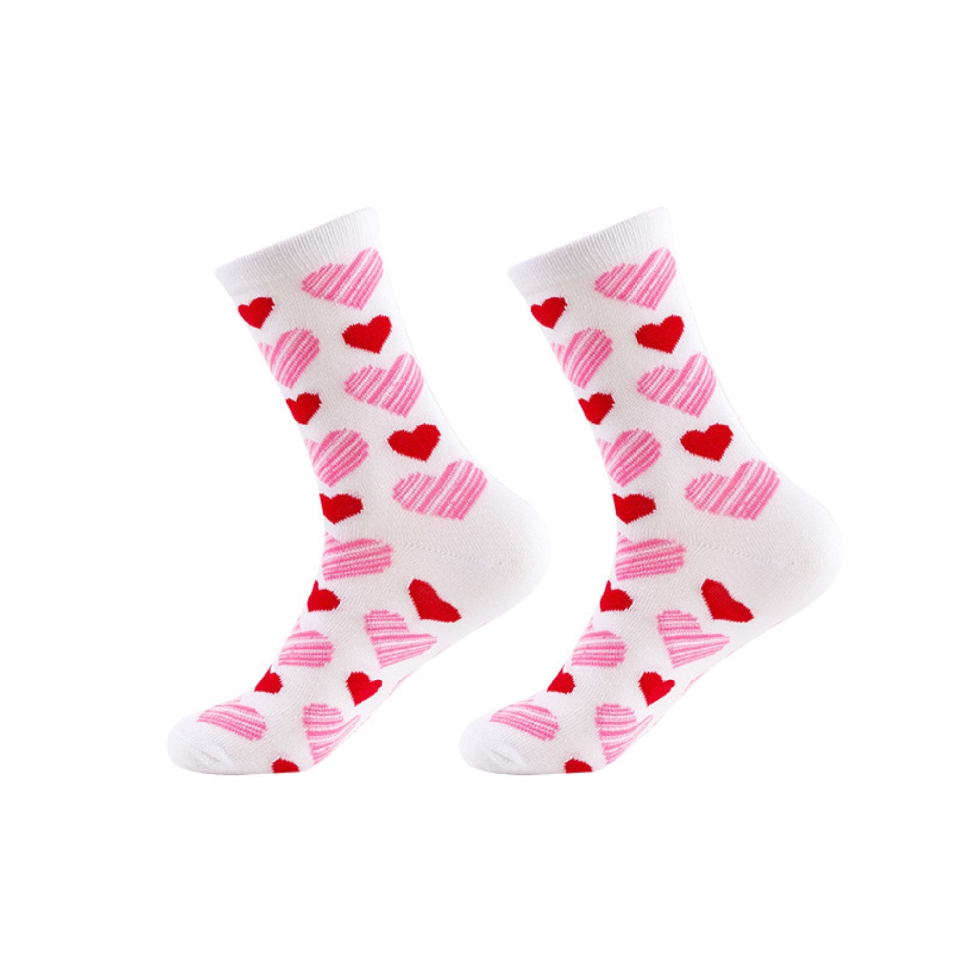 Krystina's Collection Womens Heart Socks One Size - Assorted Designs