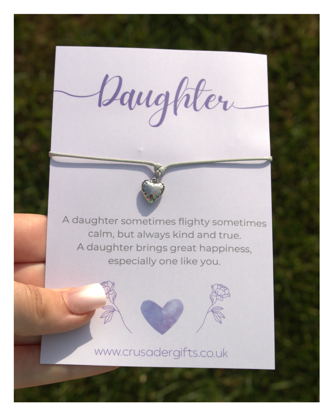 Daughter Purple Heart Tea & Sweet Treat Gift Box