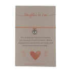 Woodside Home Living - Daughter In Law Keepsake Letterbox Bracelet 