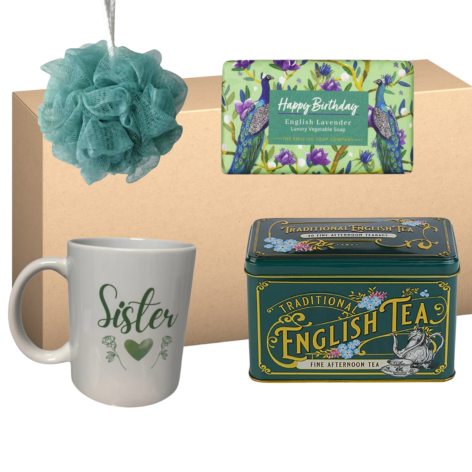 Sister Happy Birthday Gift Set - Mug & Tea Gift Treat Box