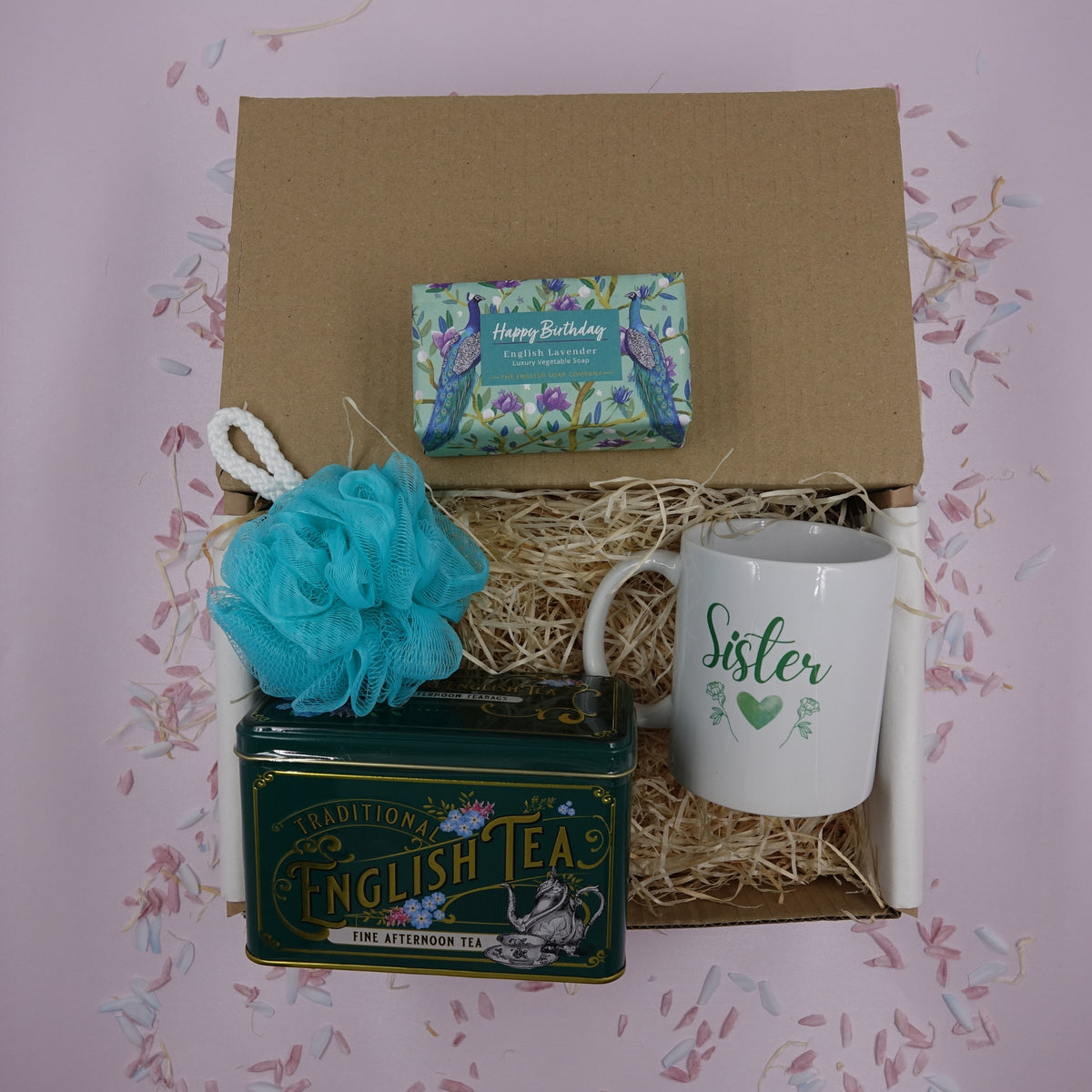 Sister Happy Birthday Gift Set - Mug & Tea Gift Treat Box