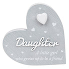 Cherished Hearts Cool Grey Standing Heart Plaque - Various Designs