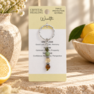 Crystal Healing Wealth Keyring