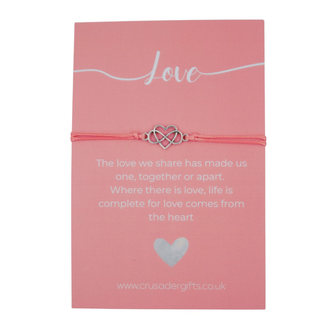 Woodside Home Living - Love Silver Heart Keepsake Letterbox Bracelet 