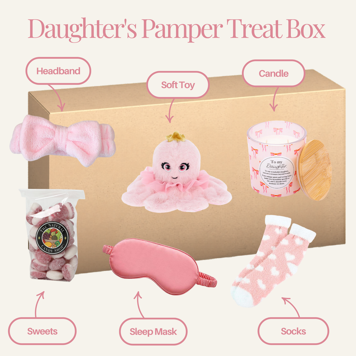 Daughter's Pamper Treat Box - Labelled