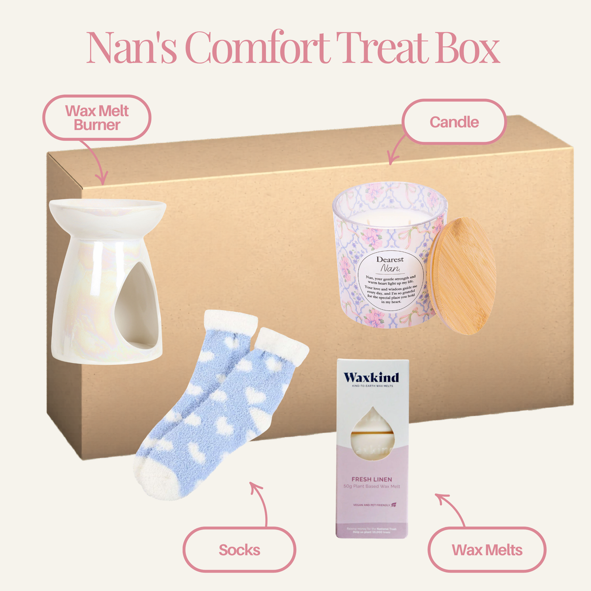 Nan's Comfort Treat Box - Labelled