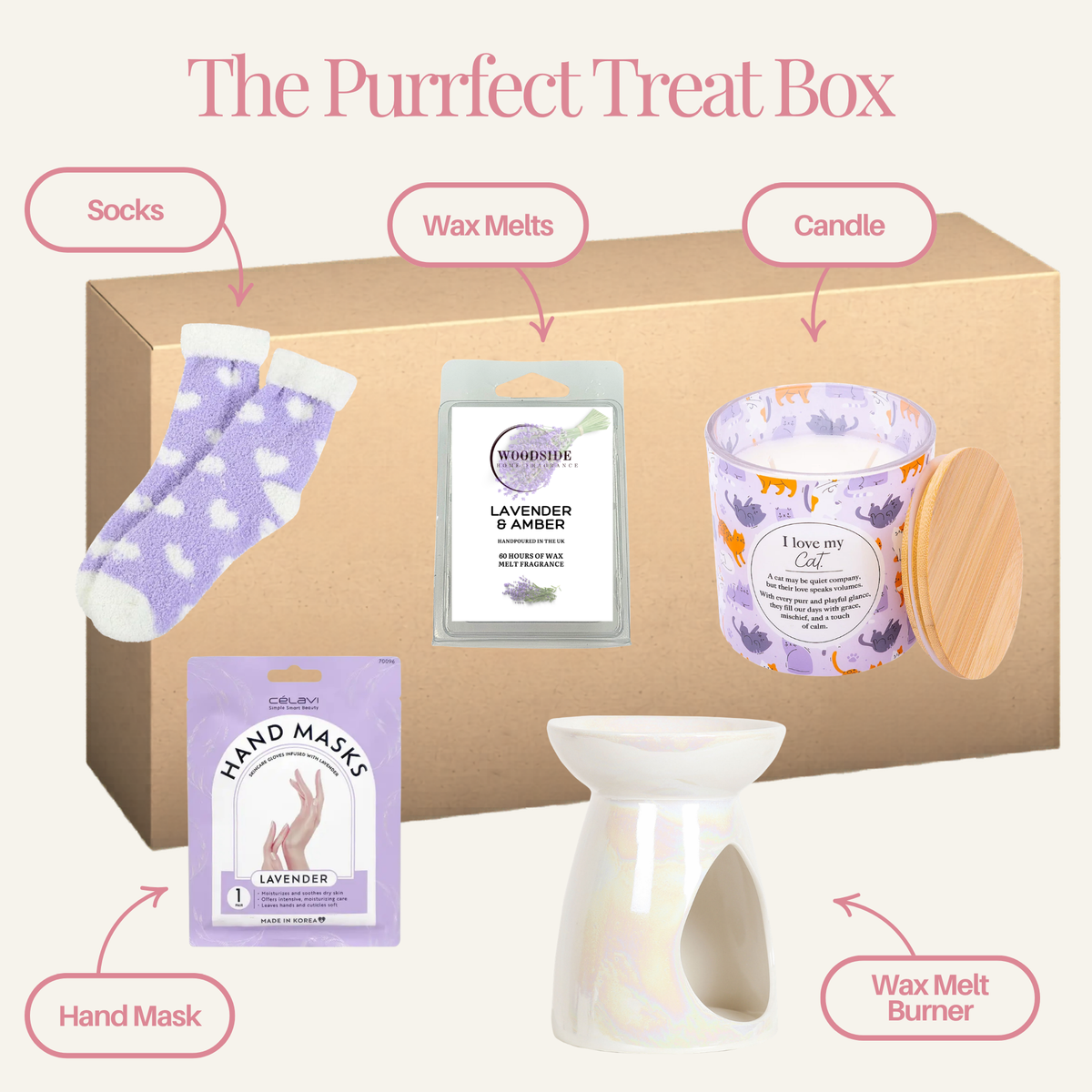 The Purrfect Treat Box - Labelled