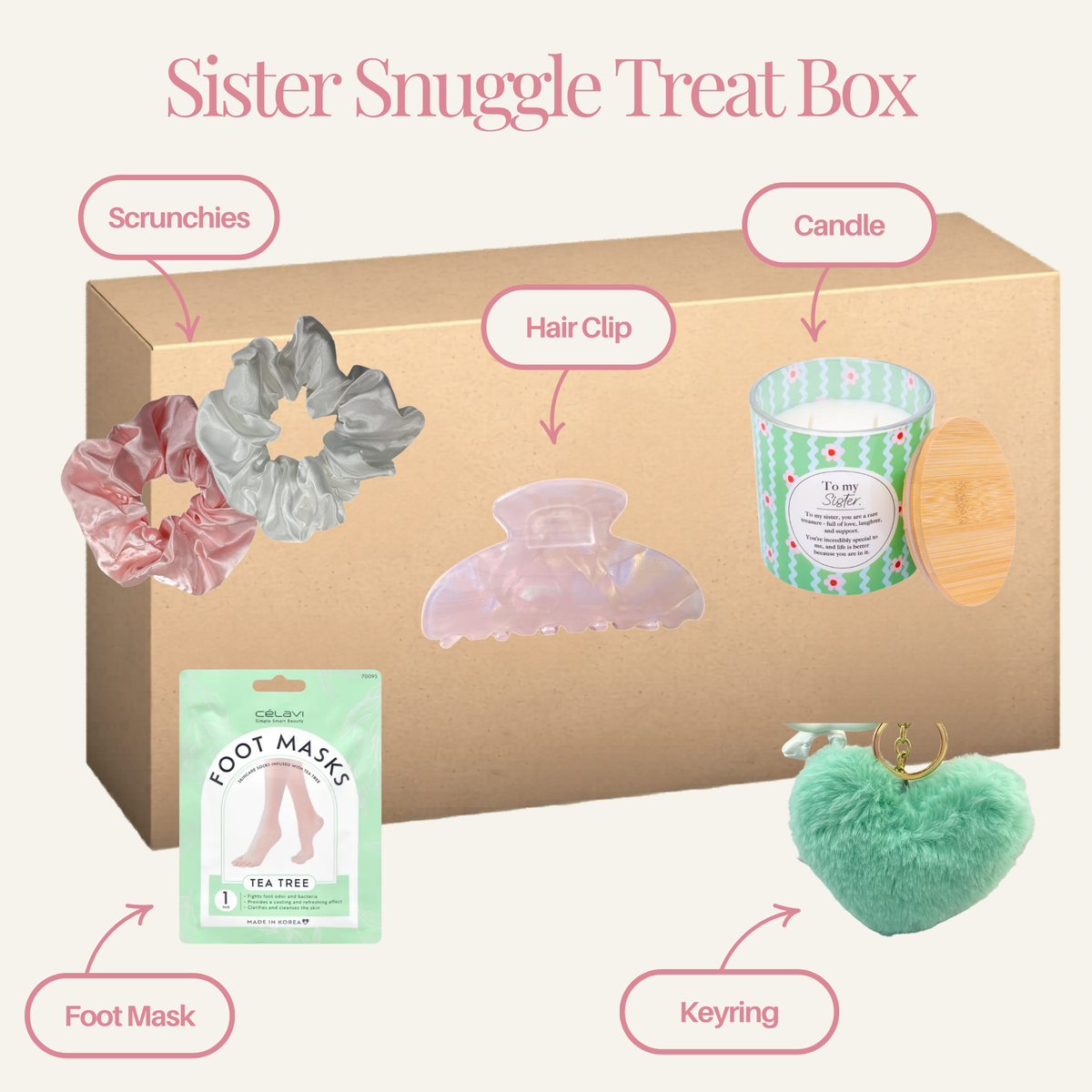 Sister Snuggle Treat Box - Labelled