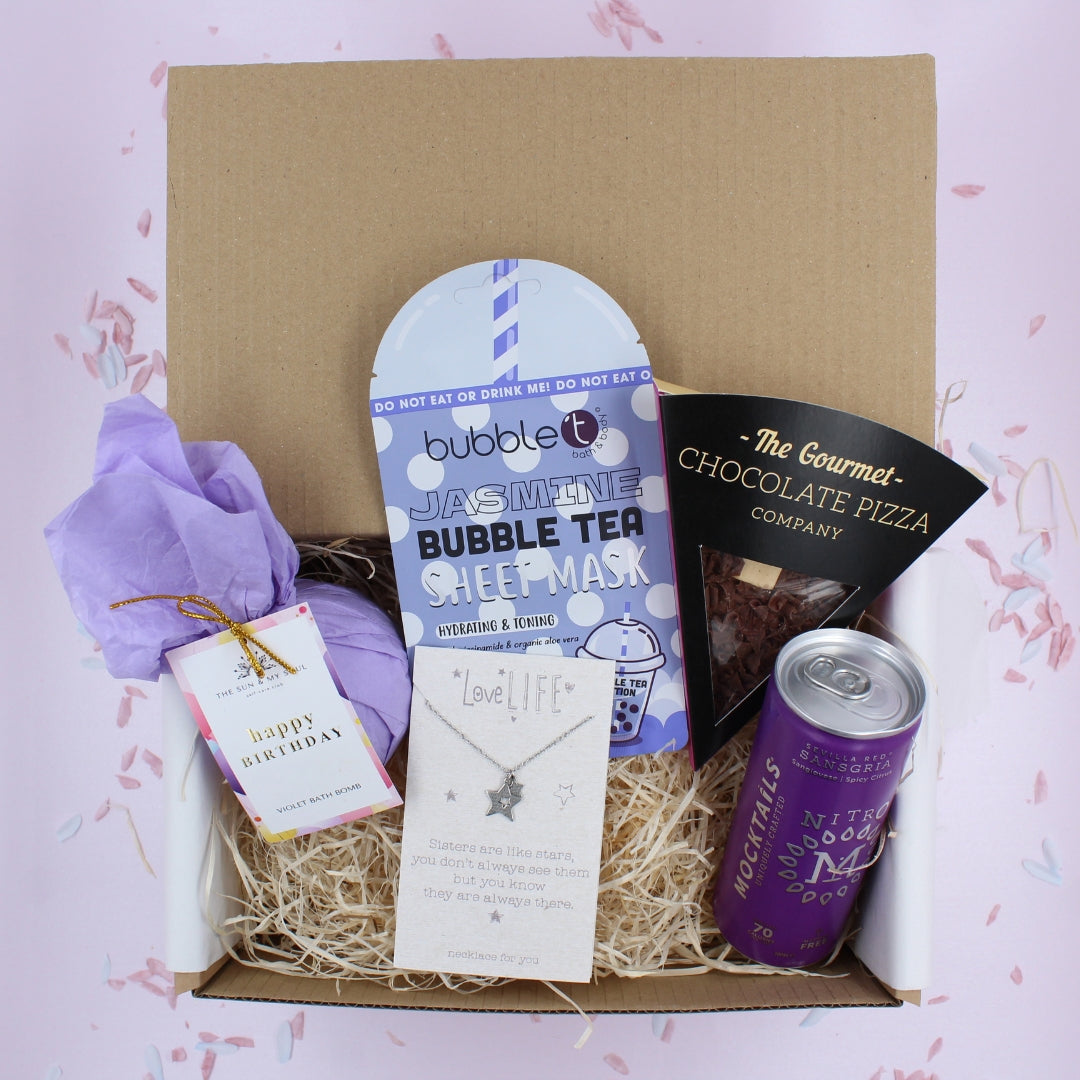 Sister - Women's Girl's Purple Birthday Gift Treat Box