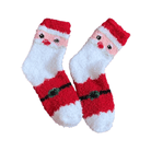 Fluffy Christmas Socks - Santa