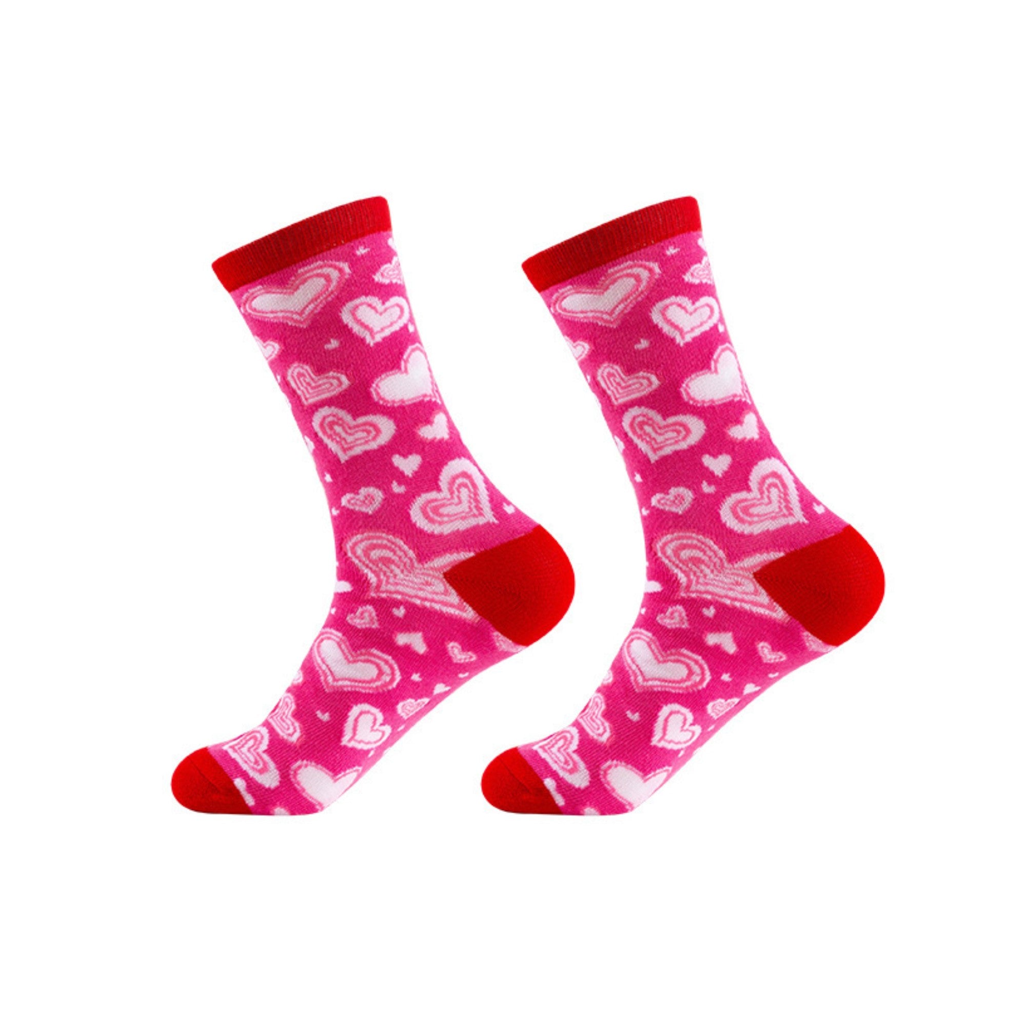 Krystina's Collection Womens Heart Socks One Size - Assorted Designs