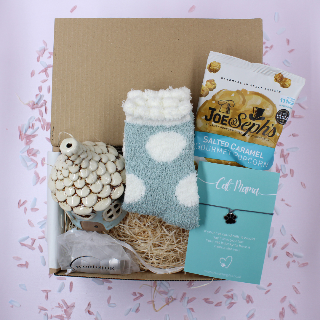 Cat Mama Cosy Tealight Burner Gift Treat Box