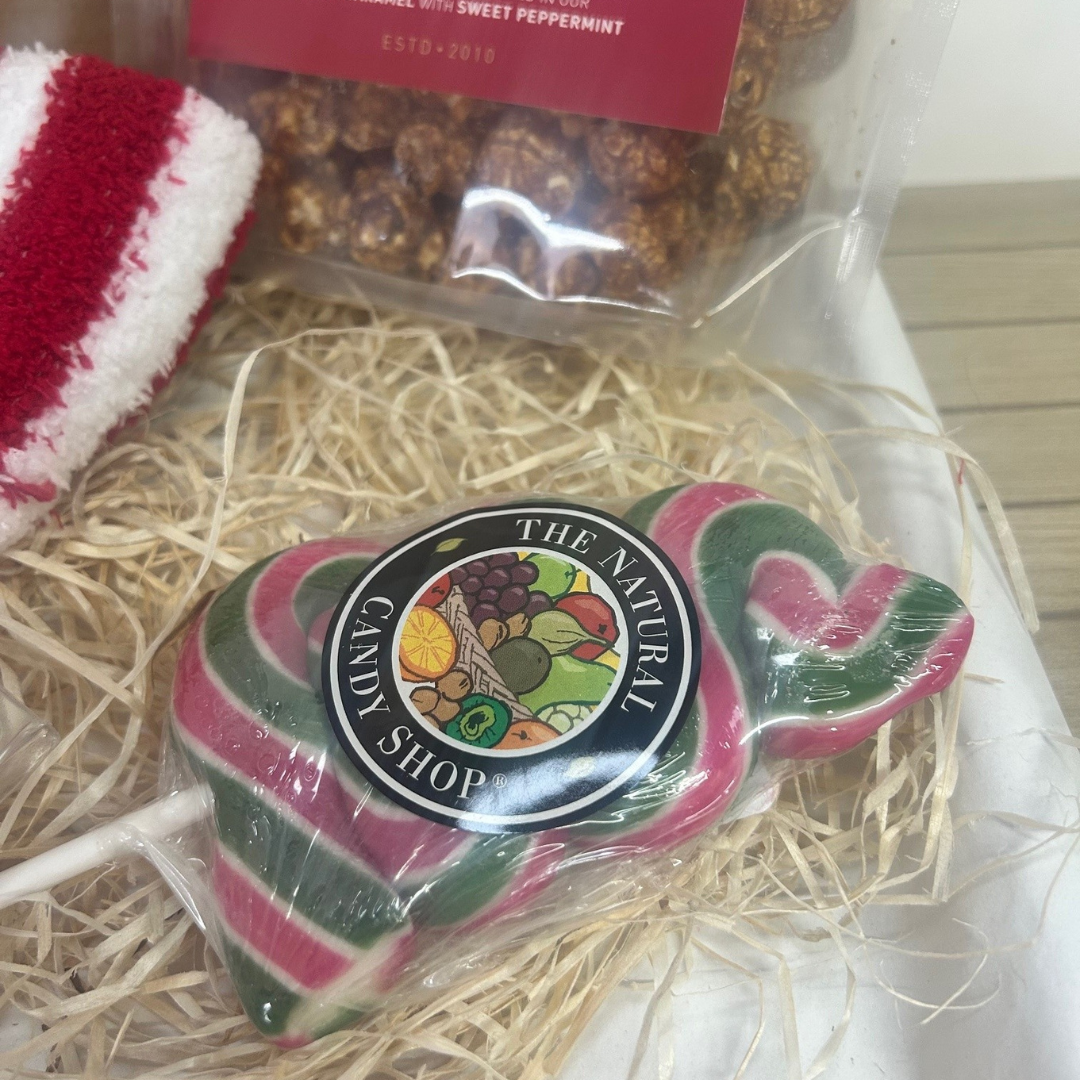 Candy Cane Wax Melt & Popcorn Treat Box