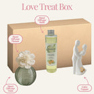 Loving Embrace Figurine with Green Reed Diffuser Vase & Fragrance Treat Gift Box - Labelled