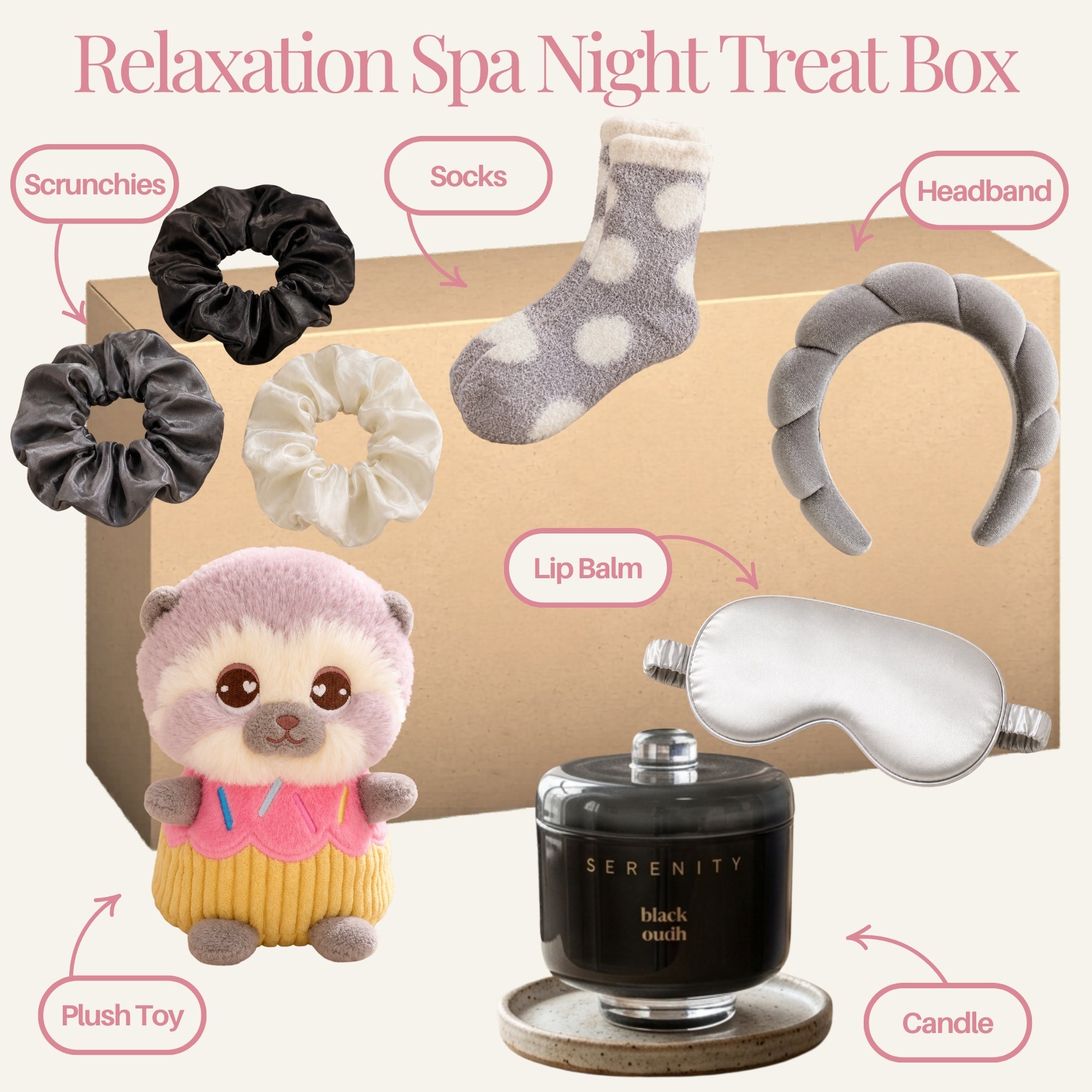 Relaxation Spa Night Treat Box - Labelled