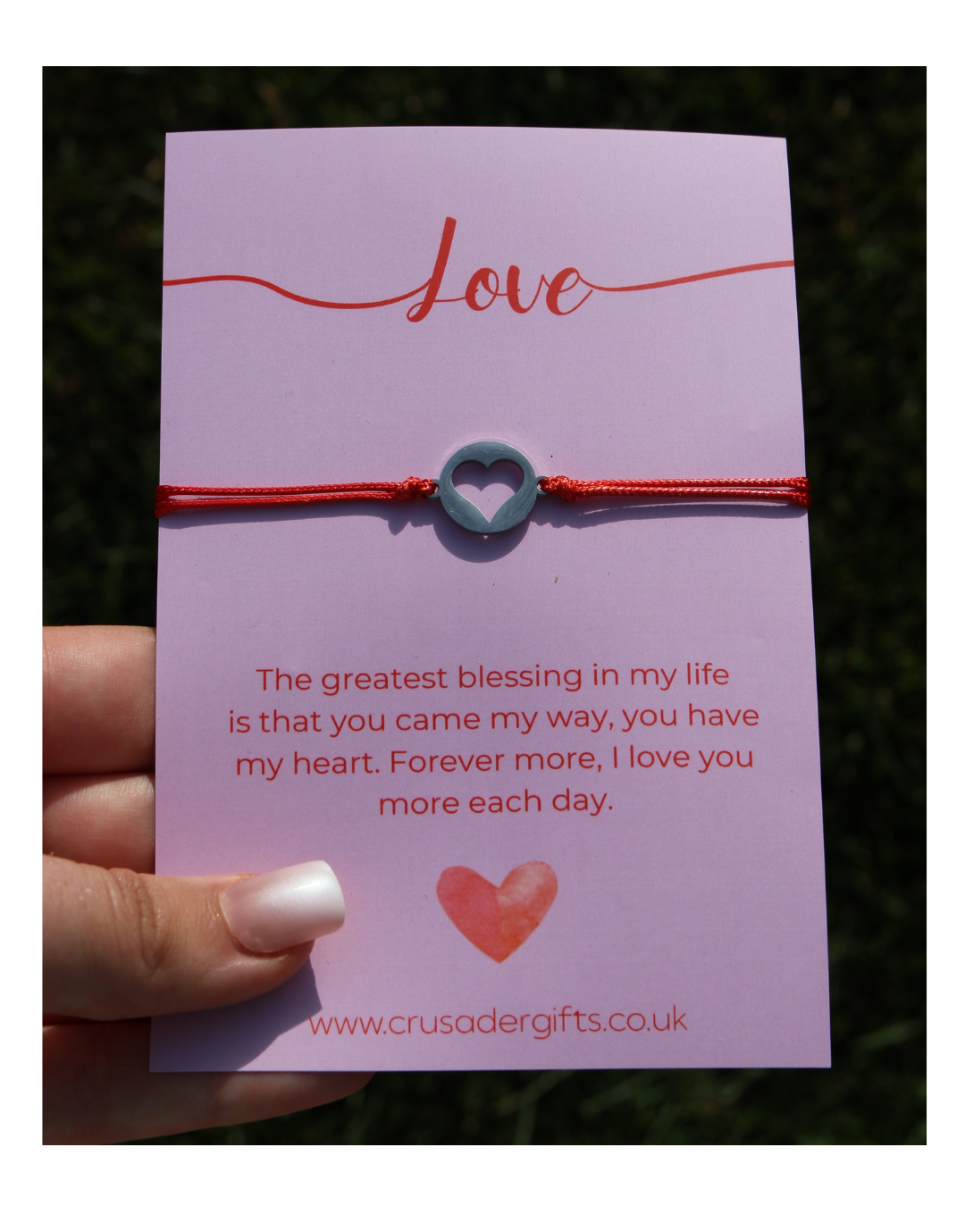 Woodside Home Living - Love Red Heart Keepsake Letterbox Bracelet 