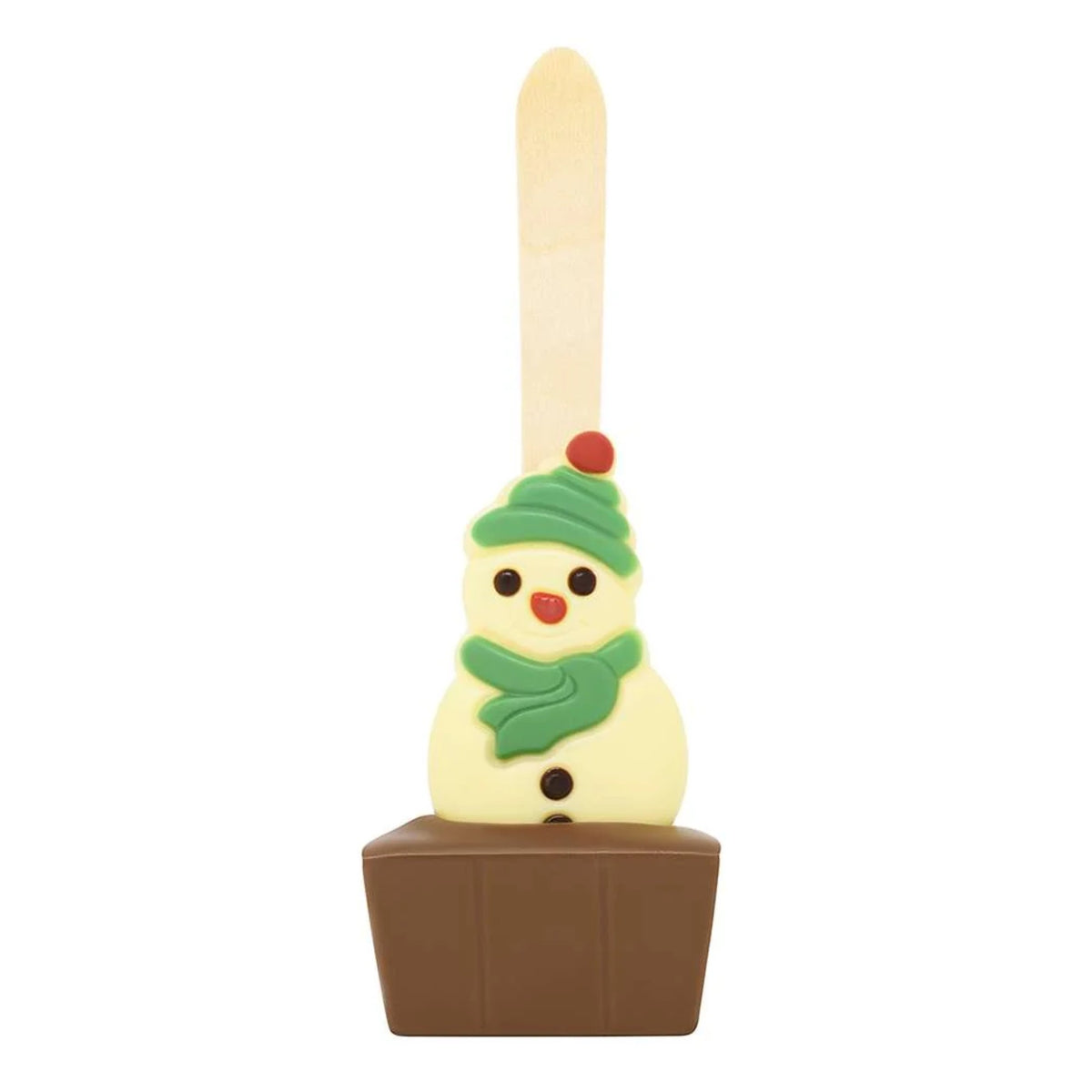 Cocoba Christmas Hot Chocolate Spoon - Snowman Green Hat & Scarf