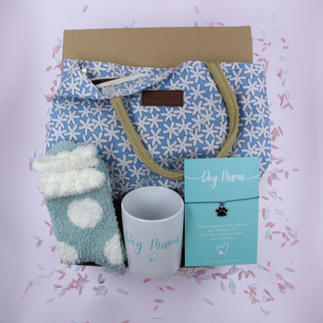 Dog Mama Keepsake Bracelet & Mug Gift Treat Box