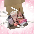 Pink Happy Birthday Mega Treat Box Gift Hamper - Labelled