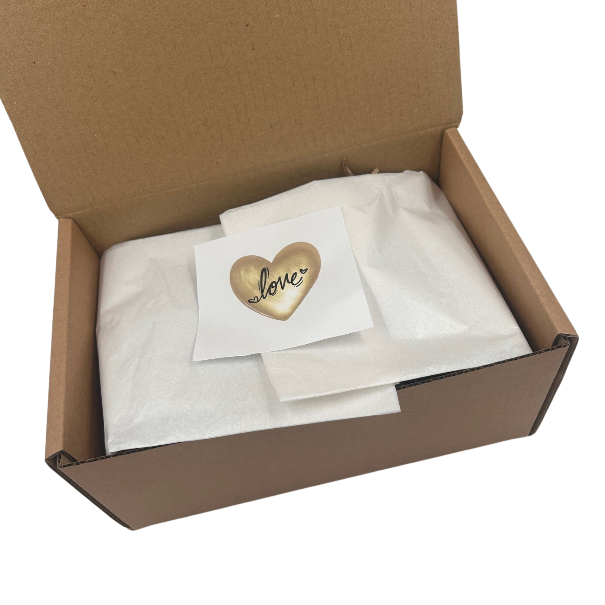 Love White & Gold Wedding Anniversary Gift Box Treat Box
