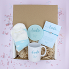 Auntie Butterfly Keepsake Bracelet & Mirror Blue Treat Box