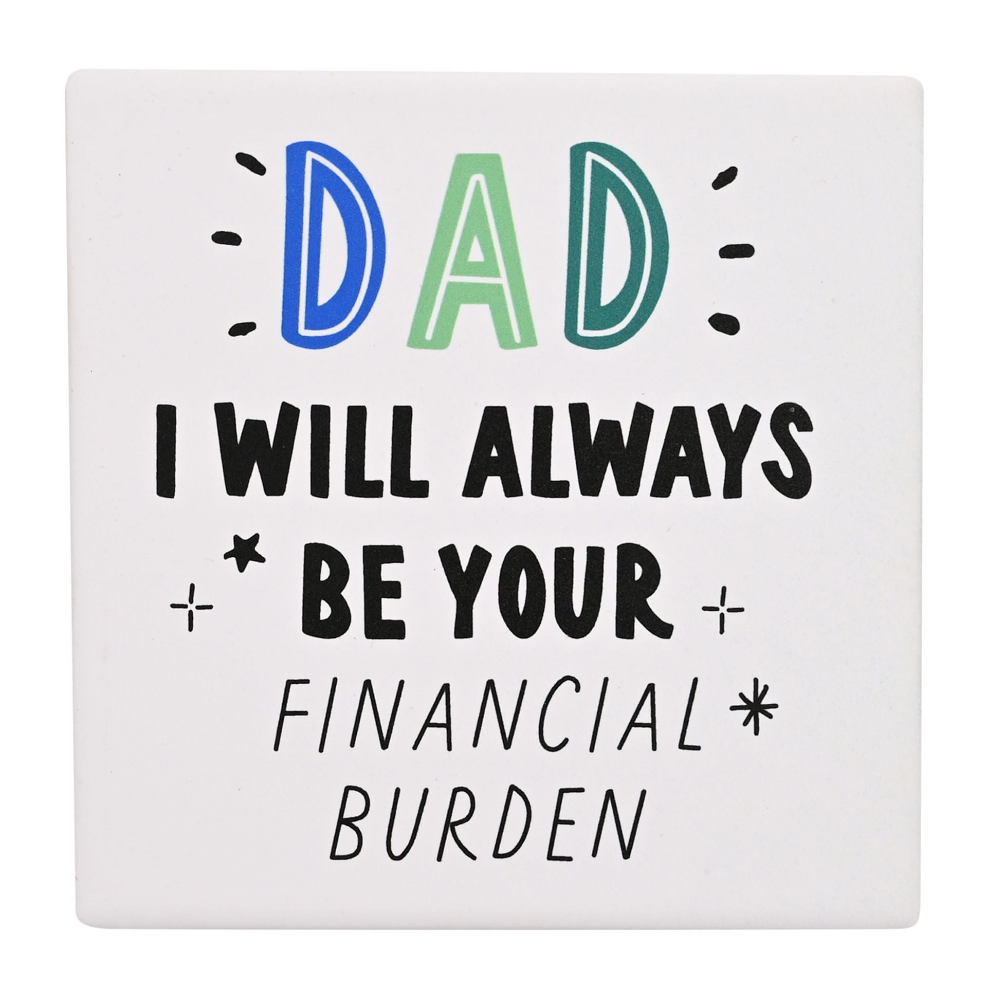 Dad Father's Day Gift Set - Mug & Tea Coaster Gift Treat Box - Coaster