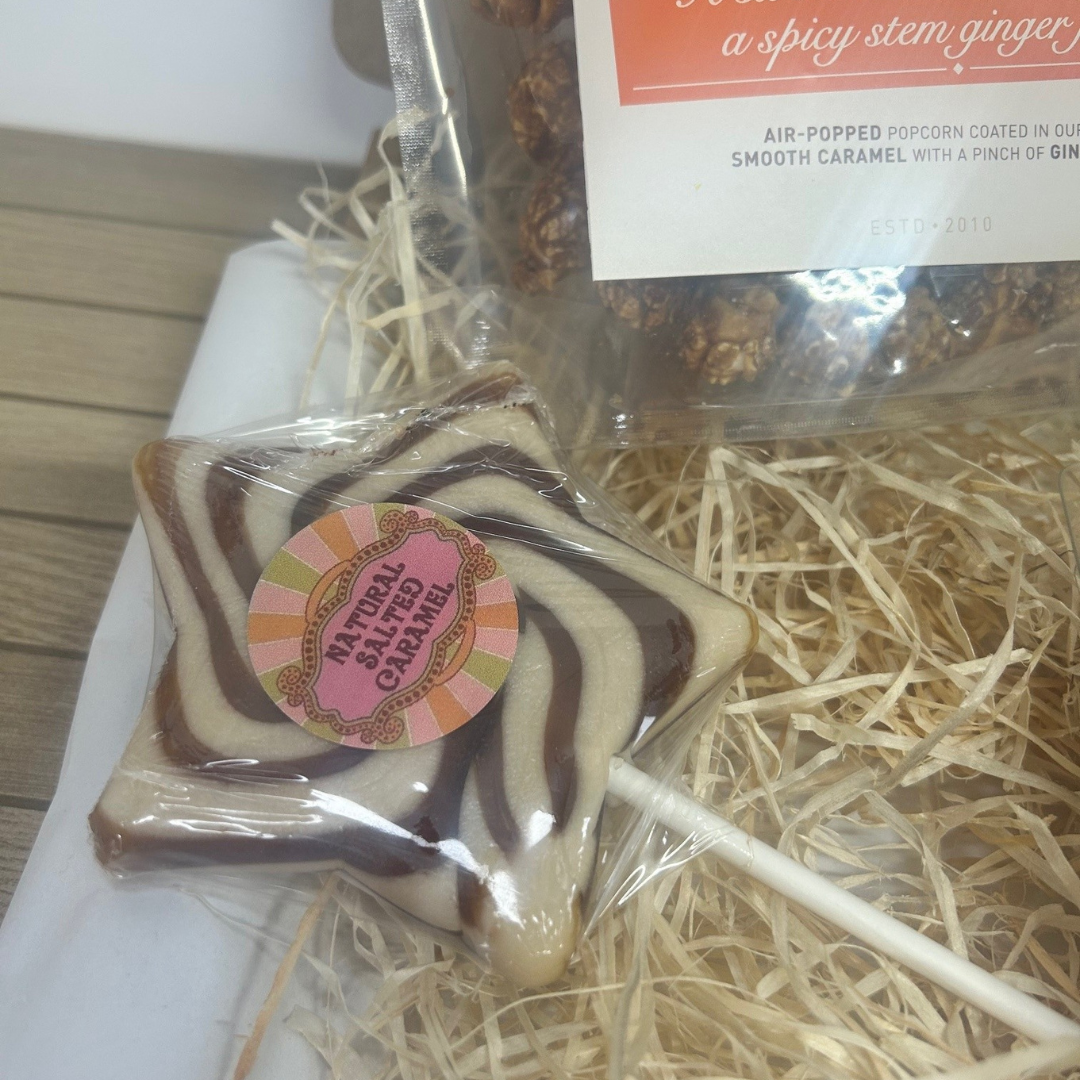 Christmas gift box wrapped with eco-friendly packaging