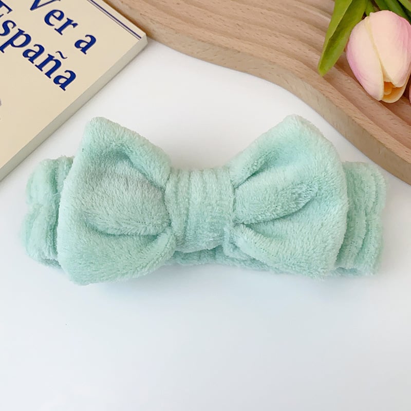 Green Fluffy Headband