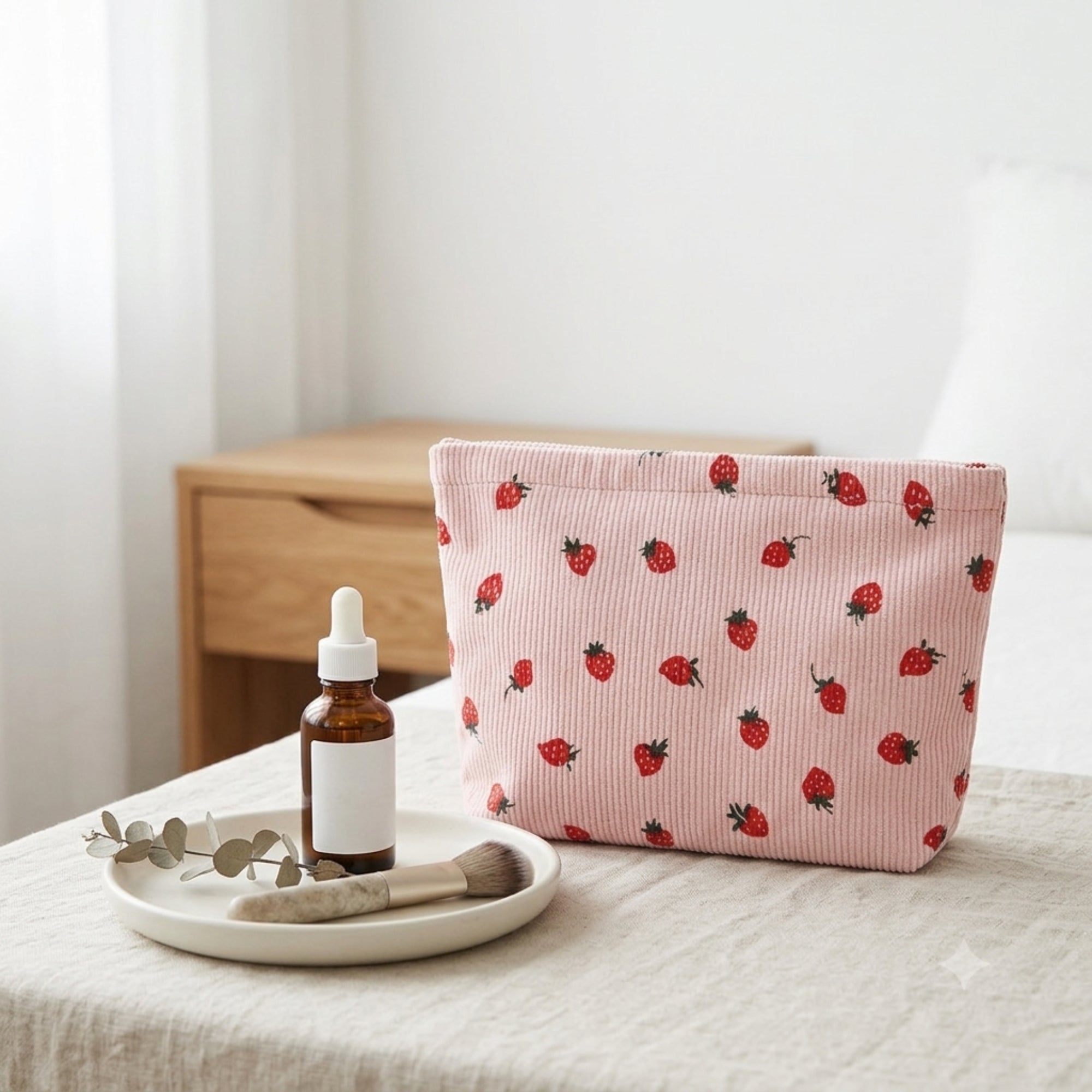 Strawberry Delight Treat Box - Makeup Bag