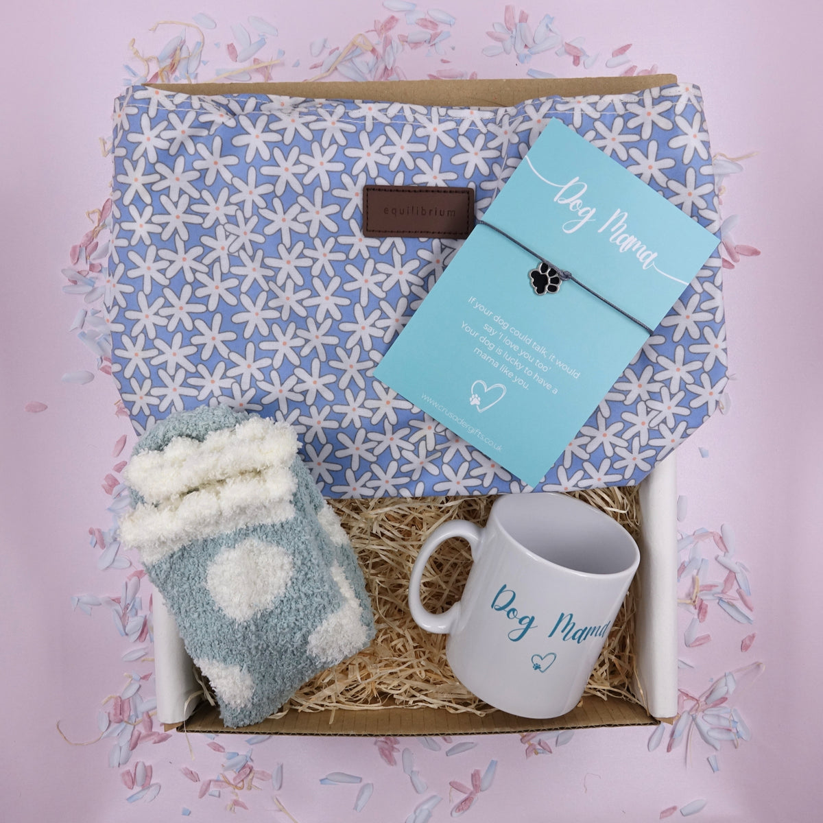 Dog Mama Keepsake Bracelet & Mug Gift Treat Box