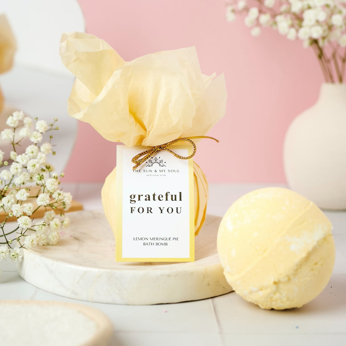 Grateful For You - Citrus Self Care Treat Box - Bath Bomb